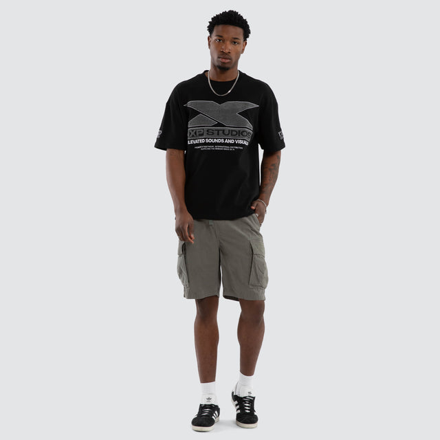 Exile Loopback Raptor Tee Jet Black