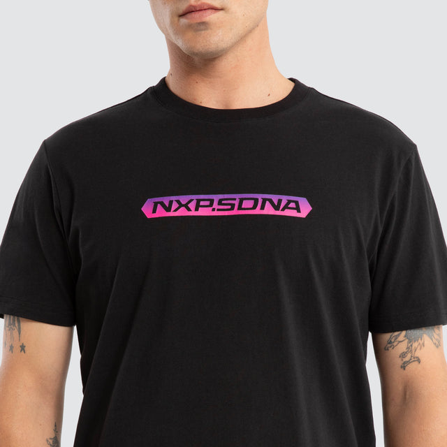 Score Dual Curved Tee Jet Black