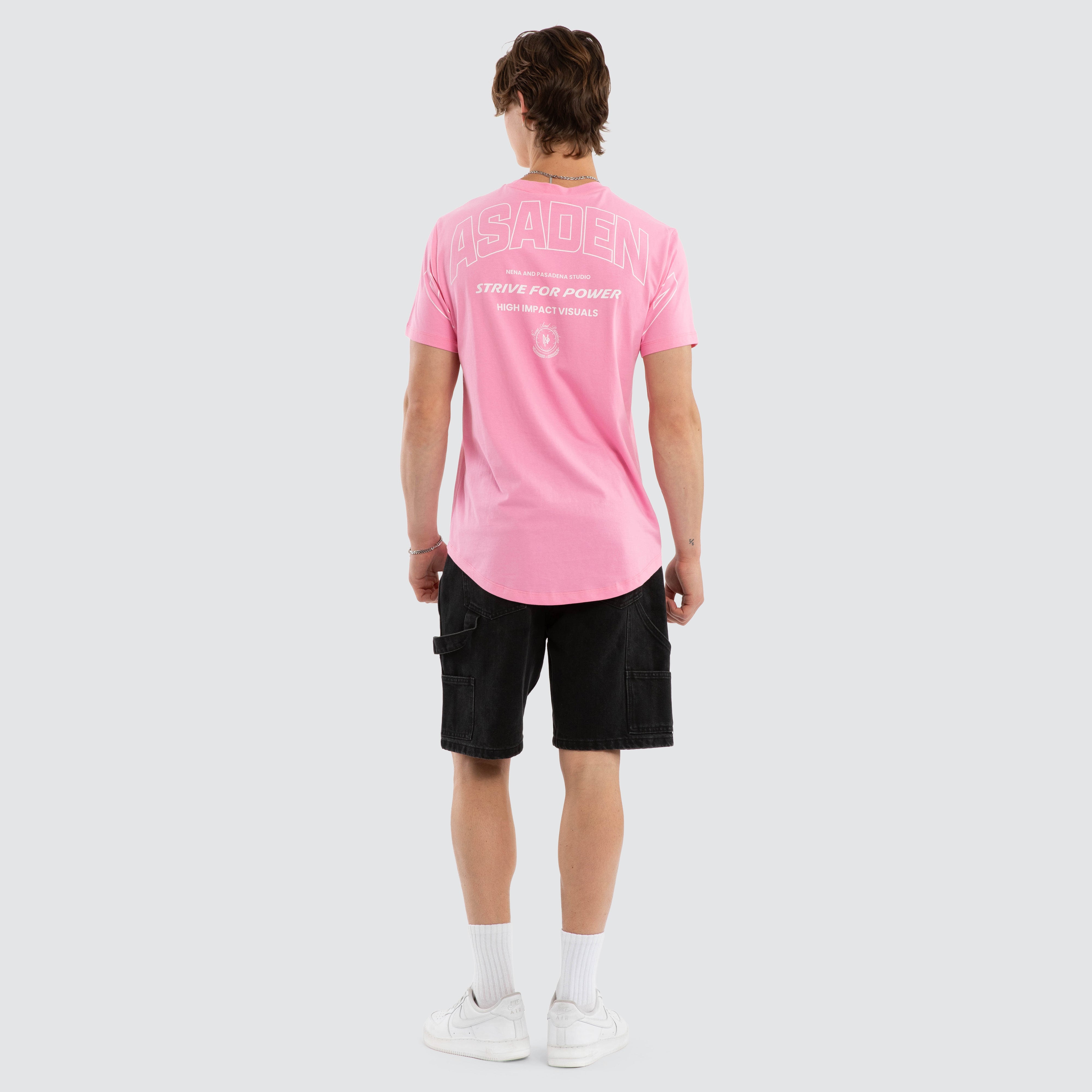 Pioneer Curved Hem Tee Pink | NXP