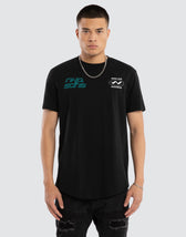 Independent Dual Curved Tee Jet Black