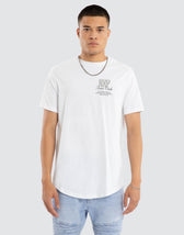 Dynamic Dual Curved Tee Optical White
