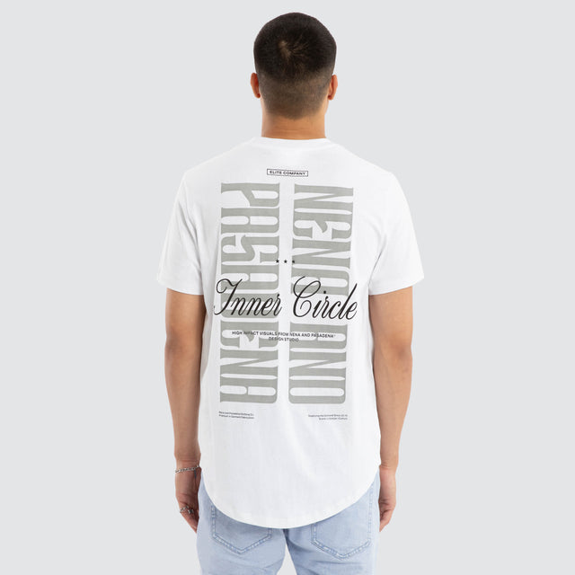 Dynamic Dual Curved Tee Optical White