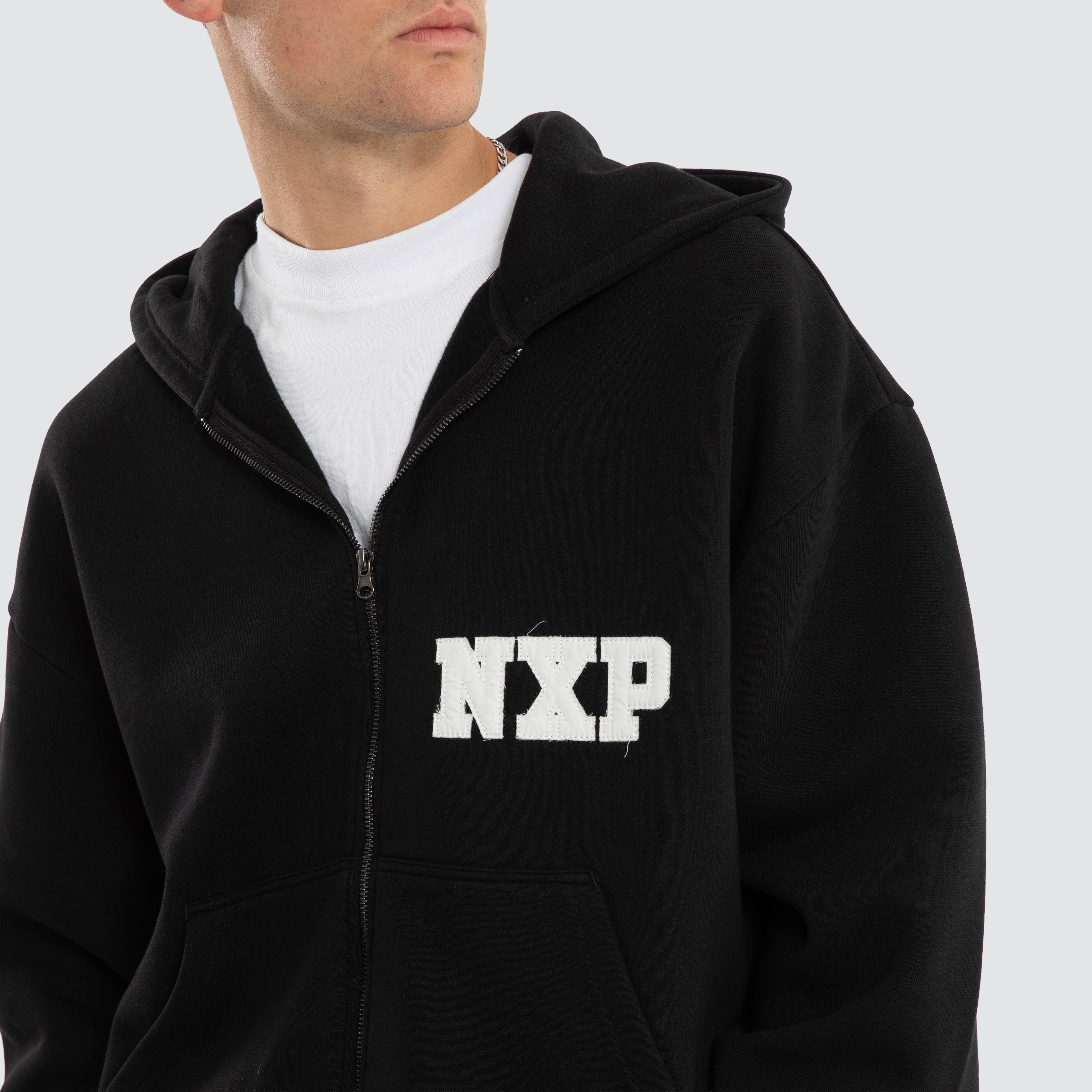 Realign Street Zip Hoodie Jet Black | NXP