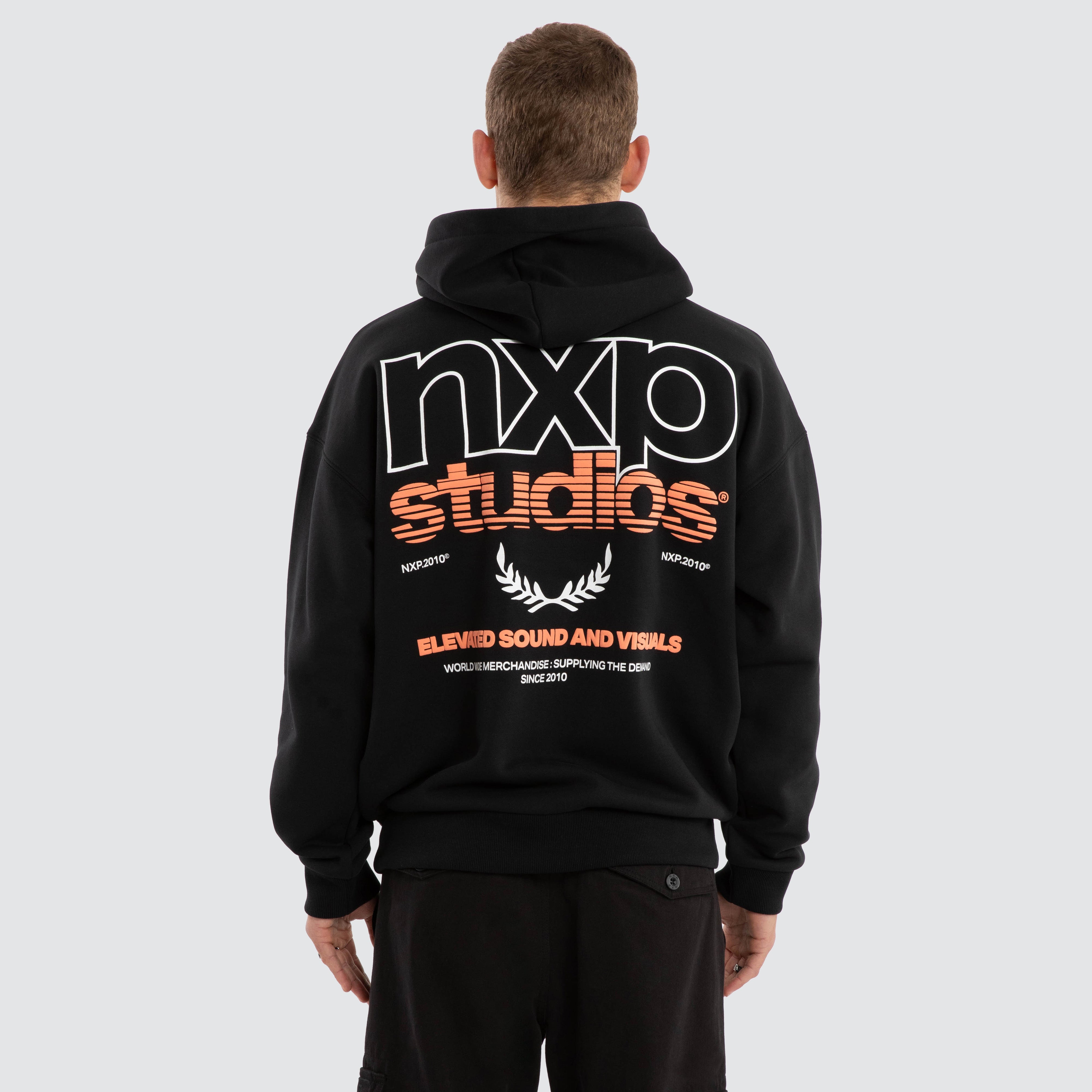 Major Box Fit Hoodie Anthracite Black | NXP
