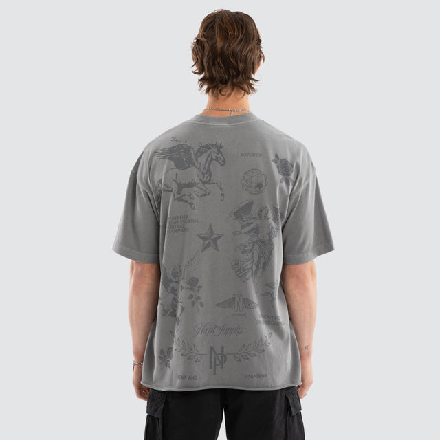 Pegasus Raptor Tee Pigment Frost Grey