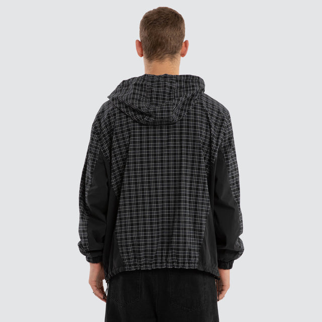 Chamber Spray Jacket Black Check