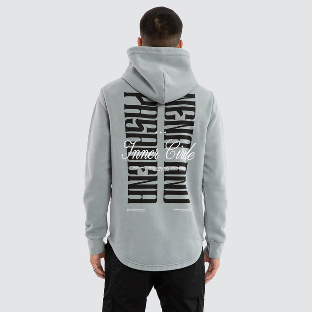 Dynamic Dual Curved Hoodie Pigment Ultimate Grey