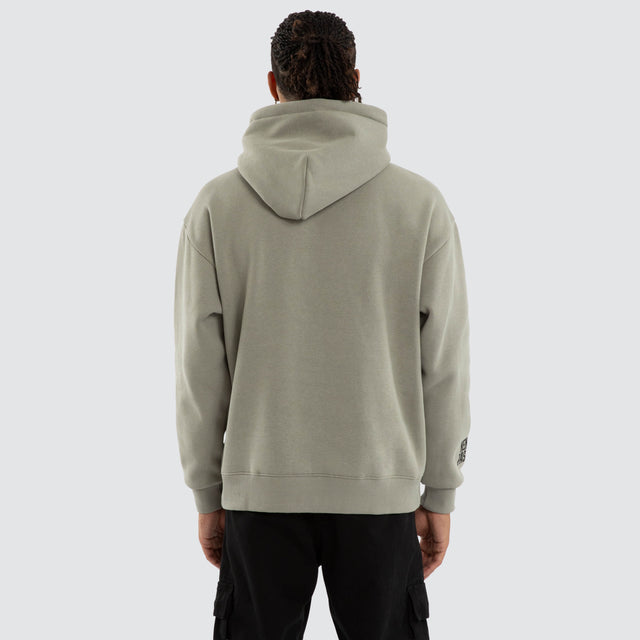 Model wears Gym Relaxed Hoodie in Grey Hoodies in Grey - Image 4