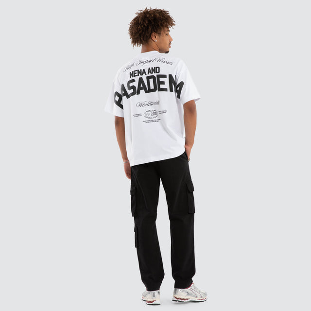 Model wears Performance Raptor Tee Optical White T-Shirts White – image 5