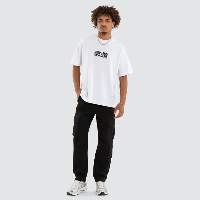 Model wears Performance Raptor Tee Optical White T-Shirts White – image 2