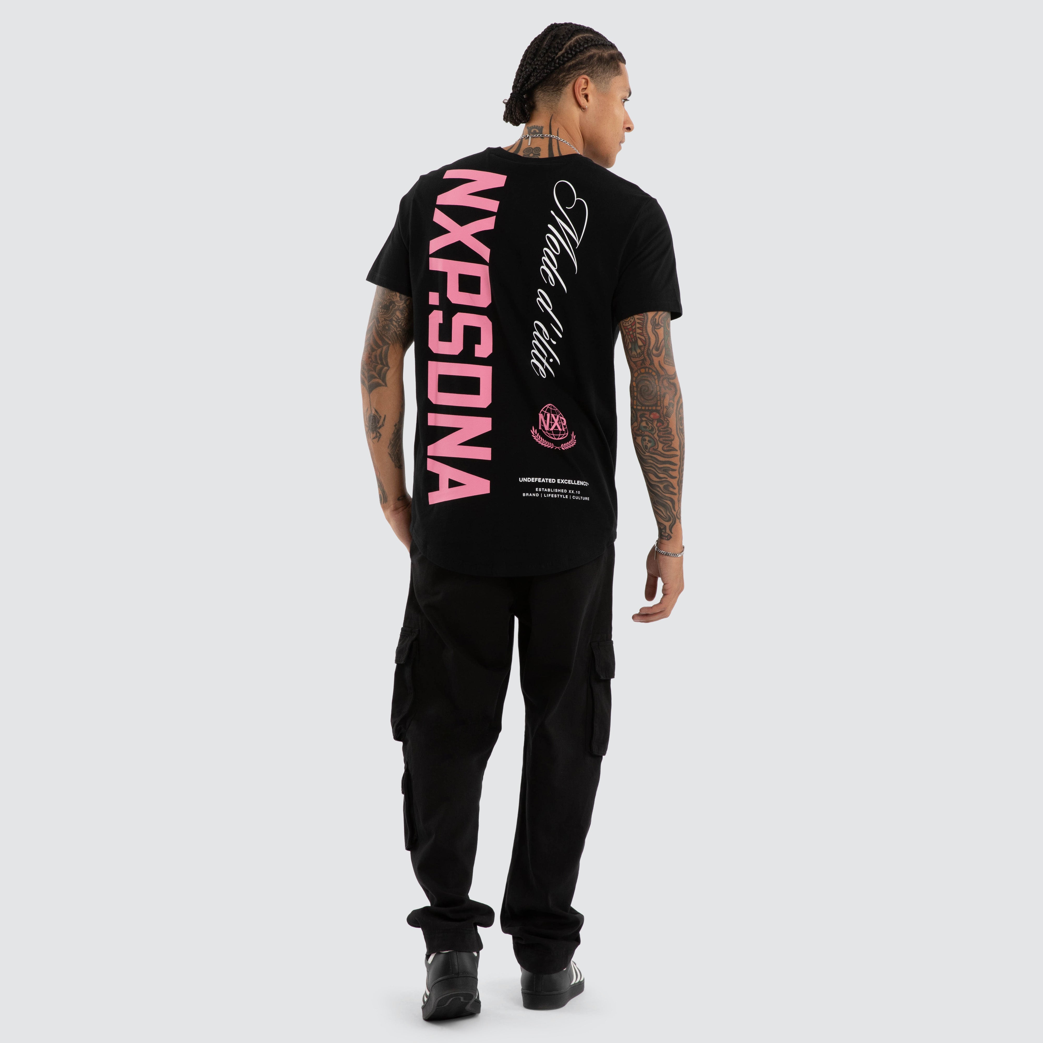 Riot Curved Hem Tee Black | NXP