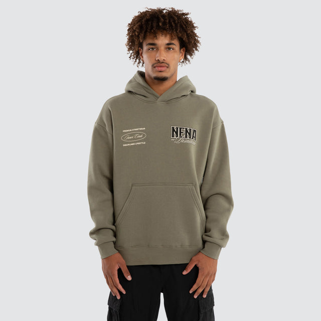 Titan Relaxed Fit Hoodie Khaki
