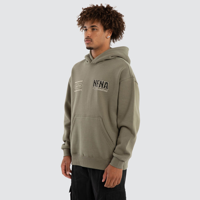 Titan Relaxed Fit Hoodie Khaki