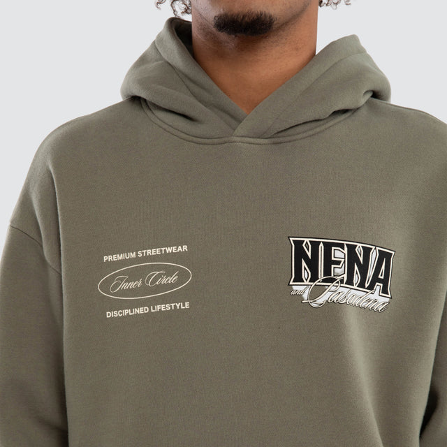 Titan Relaxed Fit Hoodie Khaki