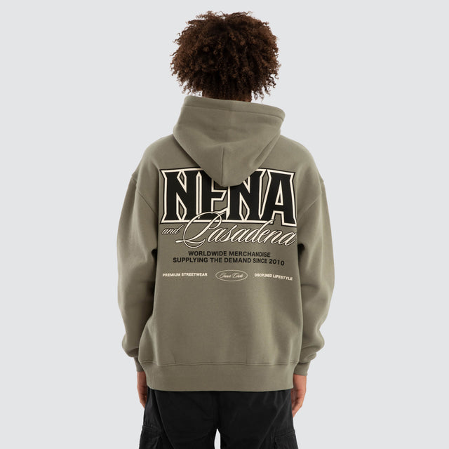 Titan Relaxed Fit Hoodie Khaki