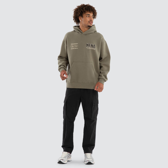 Titan Relaxed Fit Hoodie Khaki
