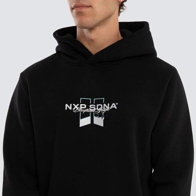 Zerkonia Dual Curved Hoodie Jet Black