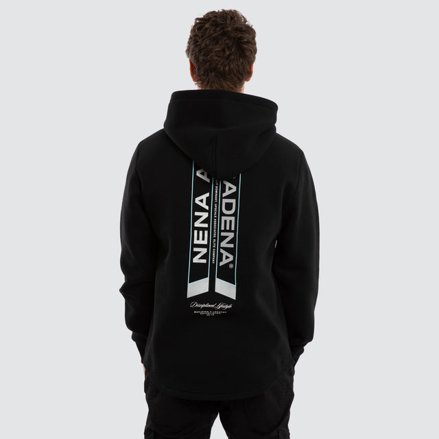 Zerkonia Dual Curved Hoodie Jet Black