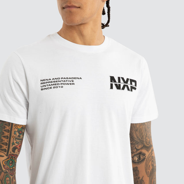 Caligo Dual Curved Tee Optical White
