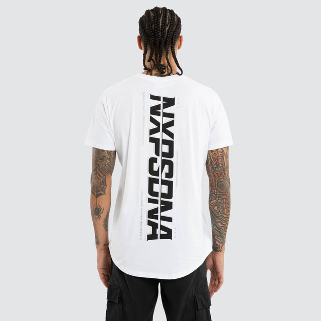 Caligo Dual Curved Tee Optical White