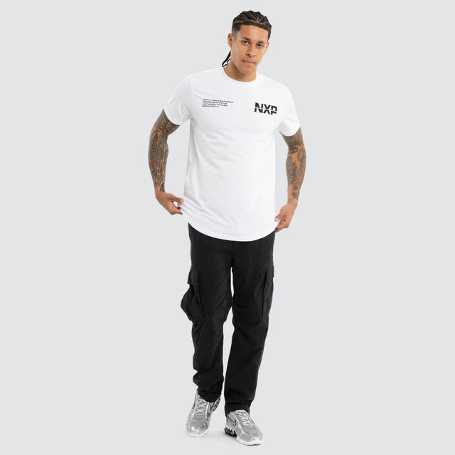 Caligo Dual Curved Tee Optical White