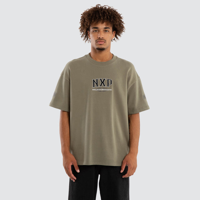 Khaor Loopback Raptor Tee Khaki