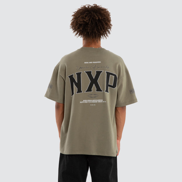 Khaor Loopback Raptor Tee Khaki