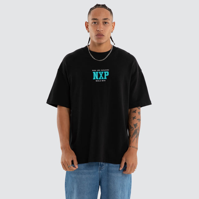 West Loopback Raptor Tee Anthracite Black