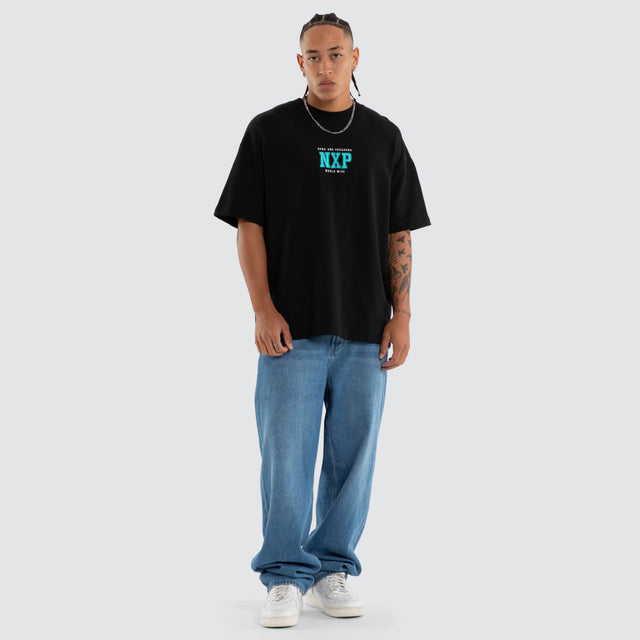 West Loopback Raptor Tee Anthracite Black