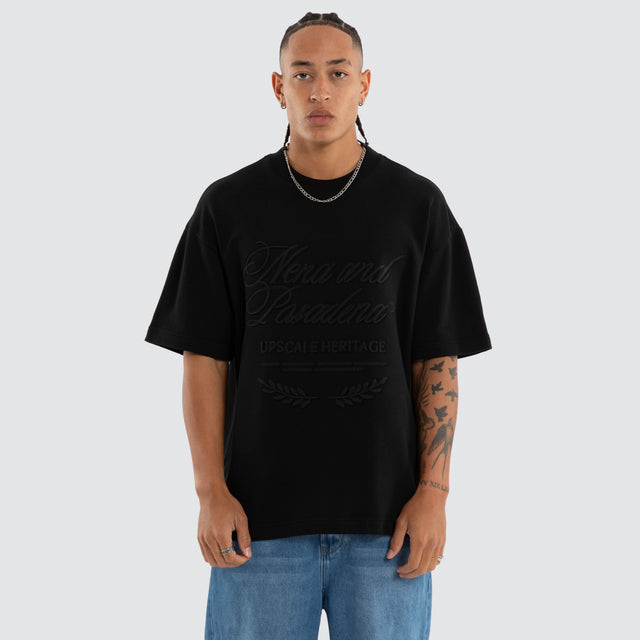 Draekon Loopback Raptor Tee Anthracite Black