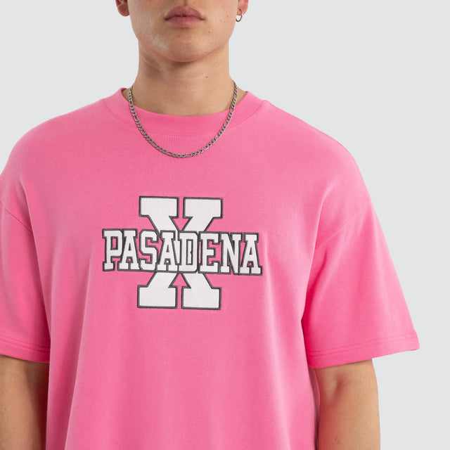 Model wears Elysara Loopback Raptor Tee Sachet Pink T-Shirts Pink – image 3