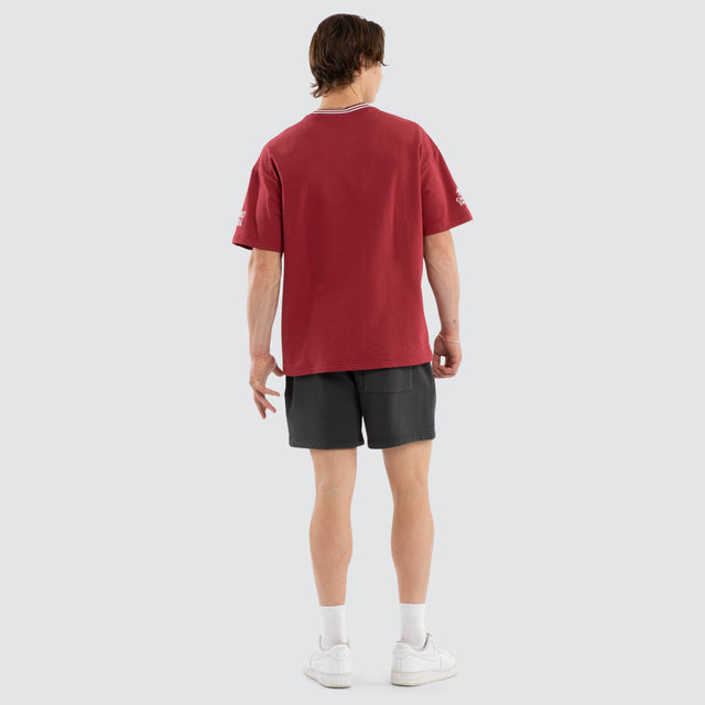 Spirits Loopback Raptor Tee Burgundy