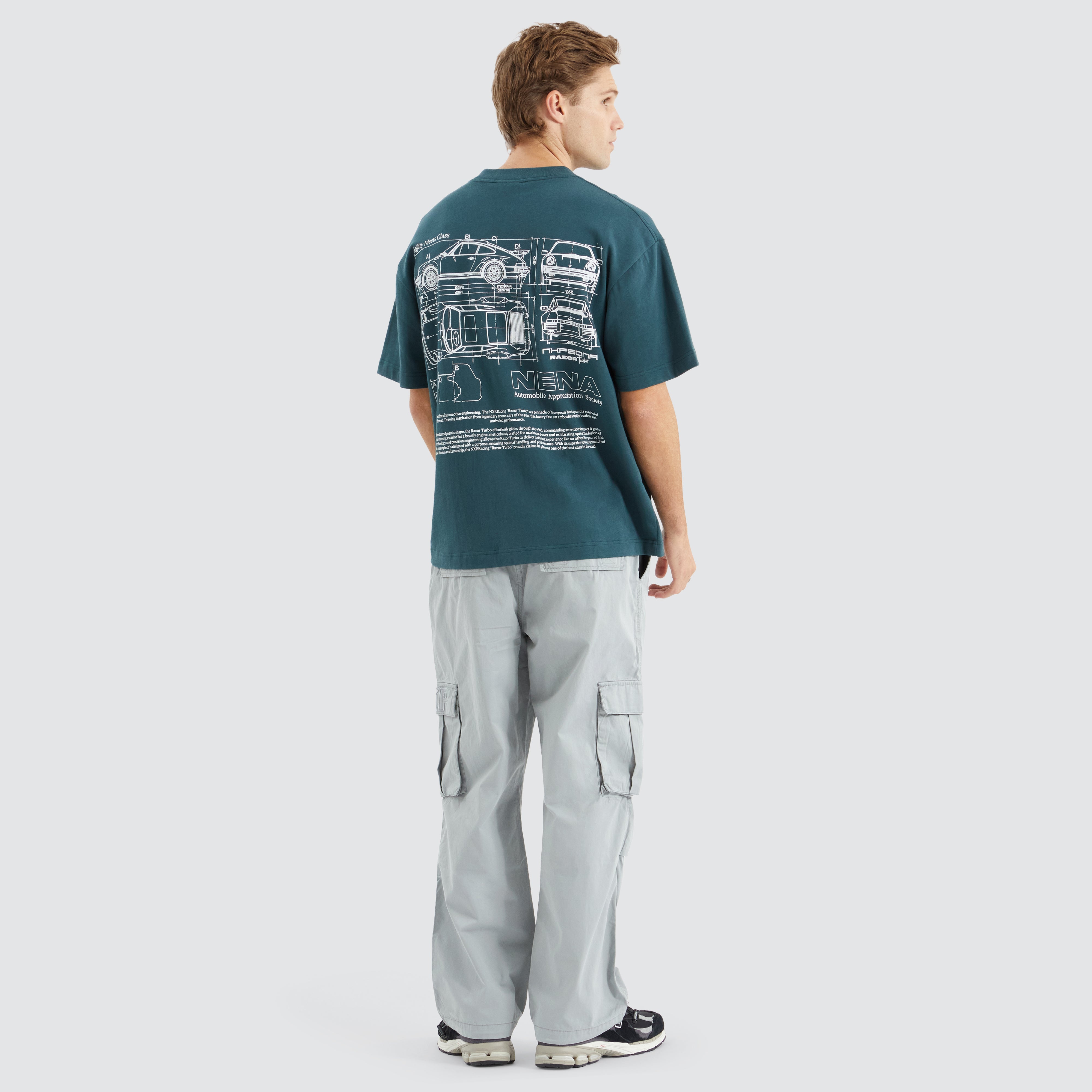 Blueprint Extra Heavy Street Tee in Sea Moss Green | NXP
