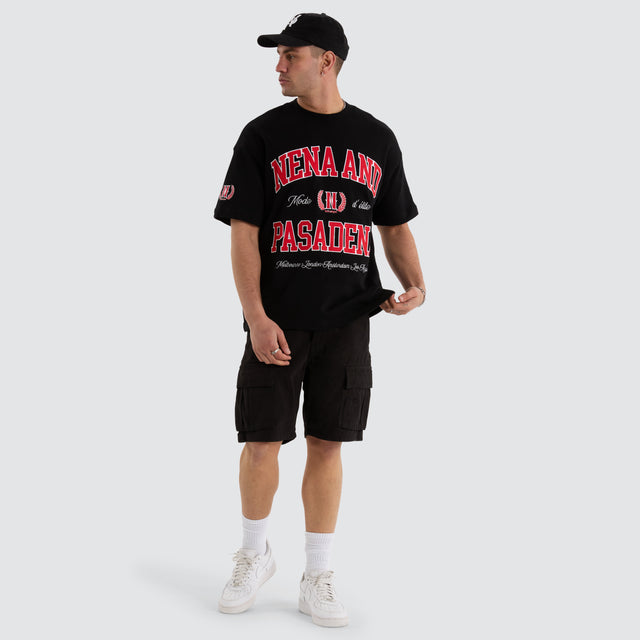 Club Loopback Oversized Tee Jet Black