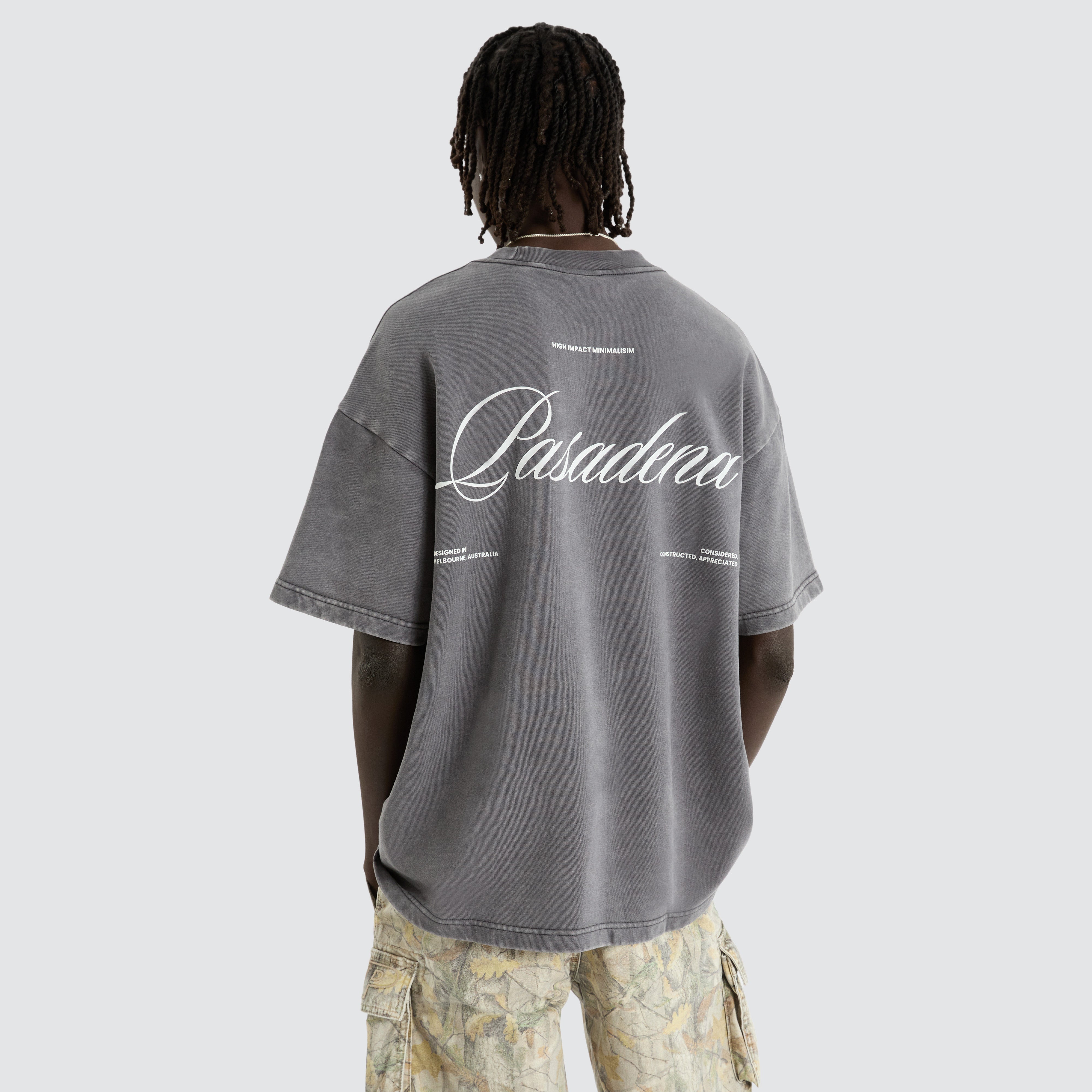 Date Night Loopback Raptor Tee in Mineral Asphalt Grey | NXP