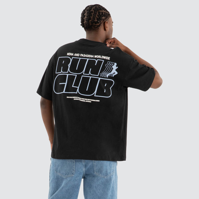Run Club Raptor Tee Anthracite Black