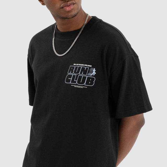 Run Club Raptor Tee Anthracite Black
