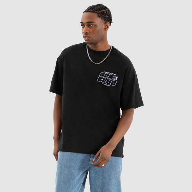 Run Club Raptor Tee Anthracite Black