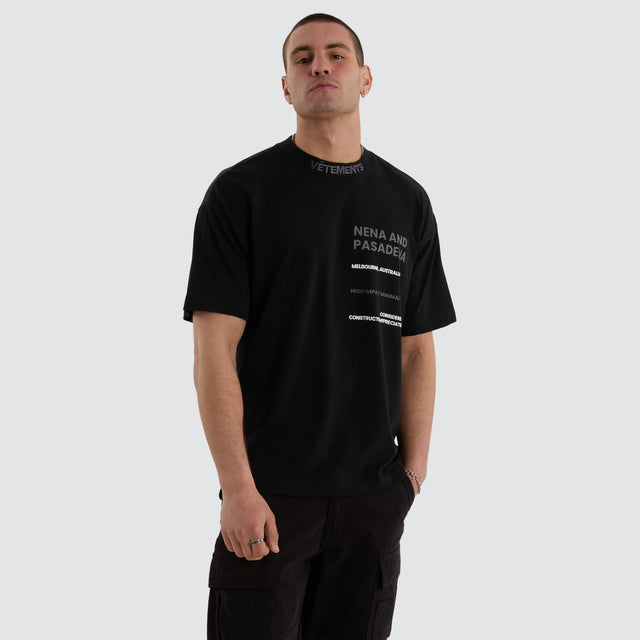 Passage Raptor Tee Anthracite Black