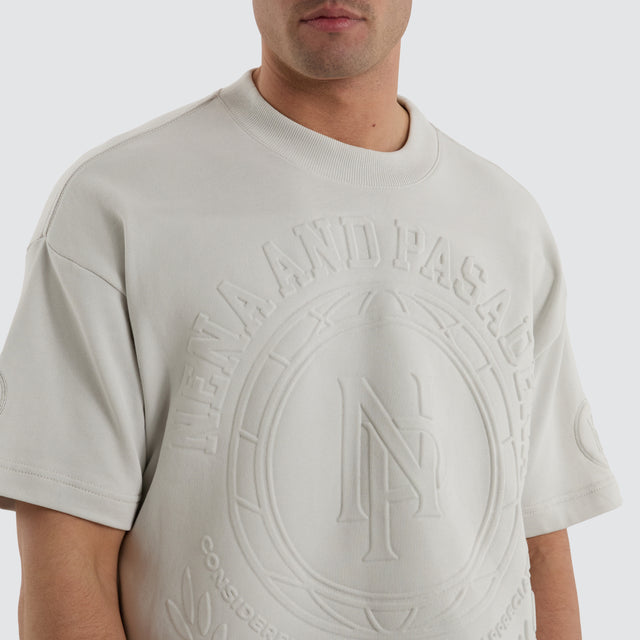 Boss Loopback Raptor Tee Glacier grey