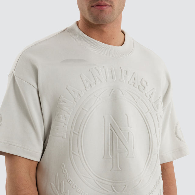 Boss Loopback Raptor Tee Glacier grey