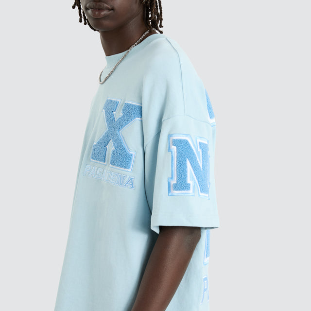 Big X Loopback Raptor Tee Baby Blue