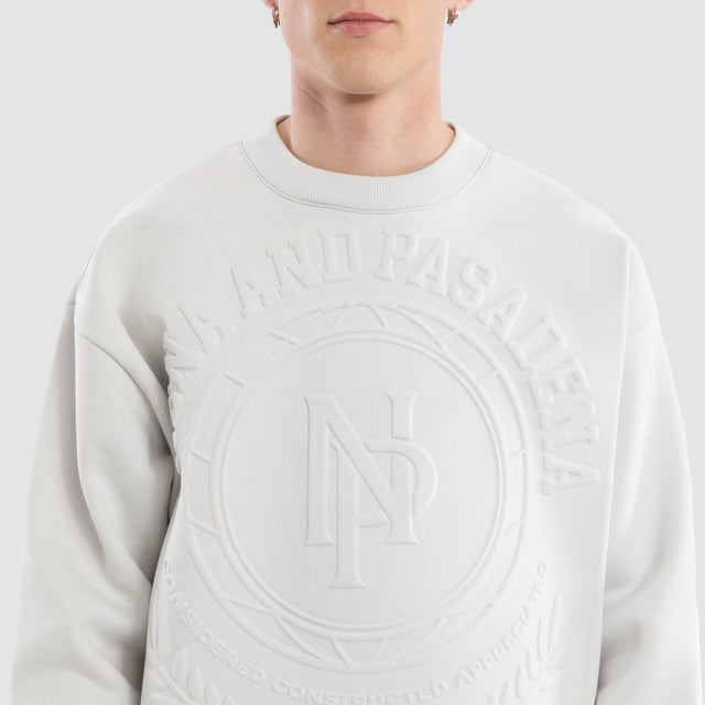 Boss Box Fit Sweater Glacier Grey / Castlerock