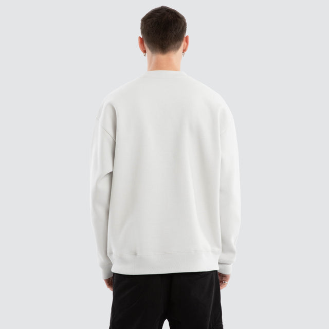 Boss Box Fit Sweater Glacier Grey / Castlerock