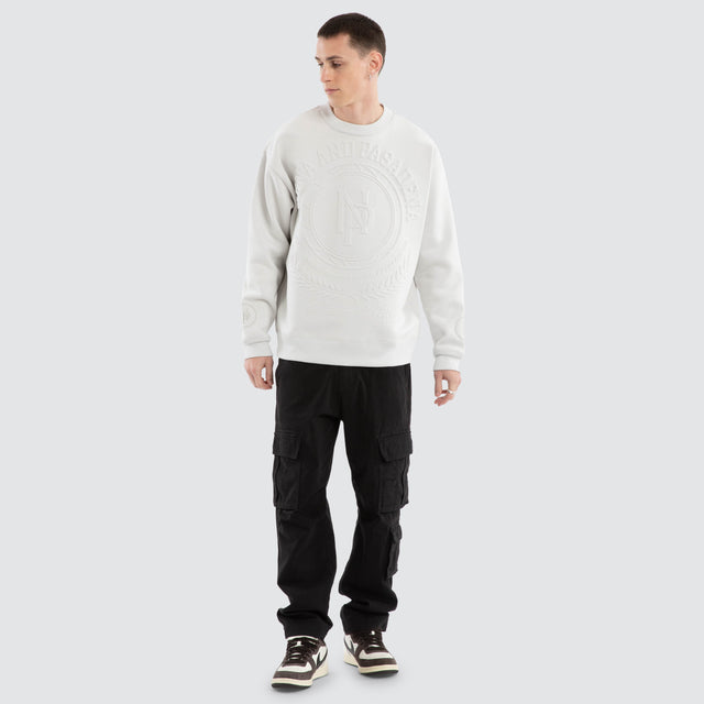 Boss Box Fit Sweater Glacier Grey / Castlerock