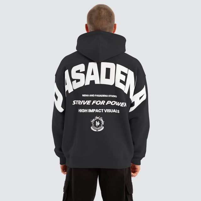 Strive Box Fit Hoodie Jet Black