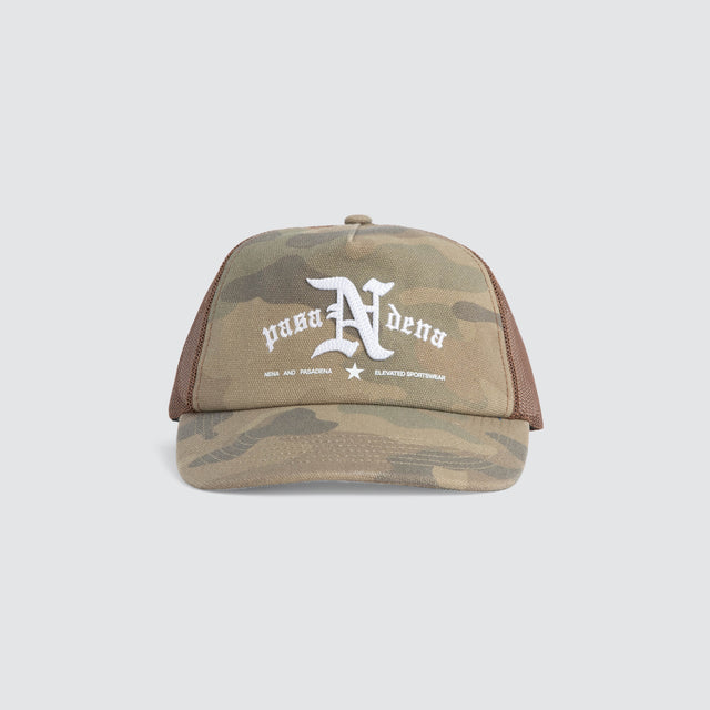 Model wears Technical Trucker Cap Airwolf Camo Caps Camo – image 1