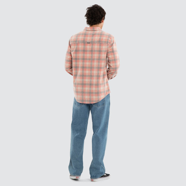 Frontier Longsleeve Shirt Poppy Red/Oatmeal Check