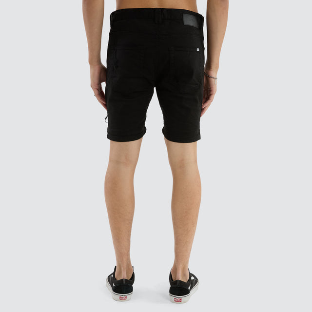 Spitfire Denim Shorts Jet Black