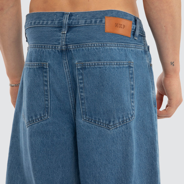 Drive Athletic Baggy Jean Washed Blue